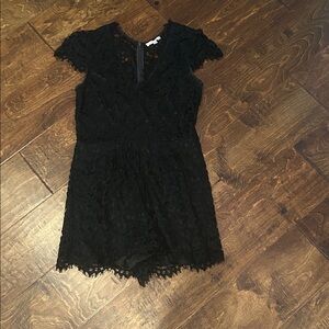 Luxxel Black Lace Romper